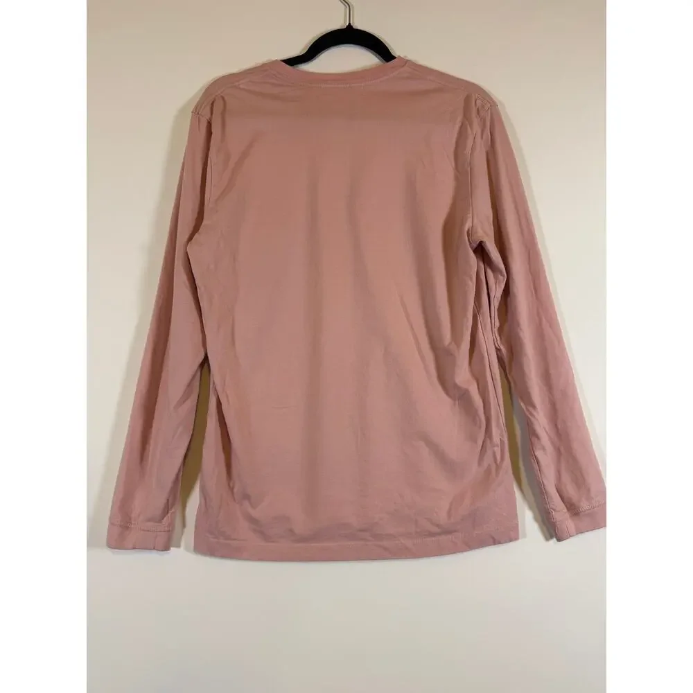 J.Crew Heritage Tee Women’s Small Pink Long Sleeve Relaxed Fit Cotton NWOT